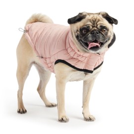 GF PET Elasto-fit Reversible Chalet Jacket – Cozy Cute Pink Dog Coat | Versatile Nylon Lining | Stylish Reversible Quilted Design for Dogs | 2 Looks in 1 | Small Medium Large Breeds – Pink - 2XL