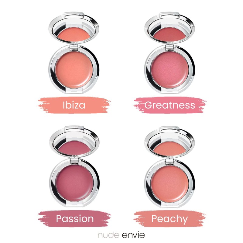 nude envie Cream Blush Sweet Rich Berry Shade with Hyaluronic