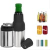 Beer Bottle and Can Cooler,Can Beer Bottle Insulators Holder,Vacuum Double
