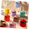 STOBAZA Kitchen Seasoning Jar Set Ceramic Condiment Jar Salt Shaker