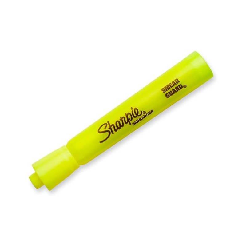 Sharpie® Tank Resaltador/Marcador de Texto, Punta Cincel/Biselada, Surtidos, 4 Piezas,