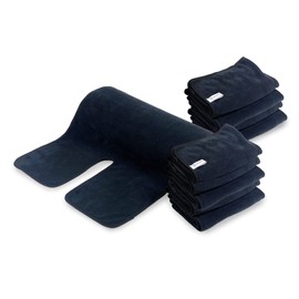 Zemits Zemits SkinPerfect Luxury Spa Facial Towel | for Esthetician, Cosmetologist, Massage Therapist | Microfiber Soft | Set of 10 - Black