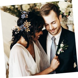 Ipetboom Bridal Hair Accessories Set 2pc Wedding Tiaras Hair Combs Pearls Rhinestones for Bride Bridesmaid