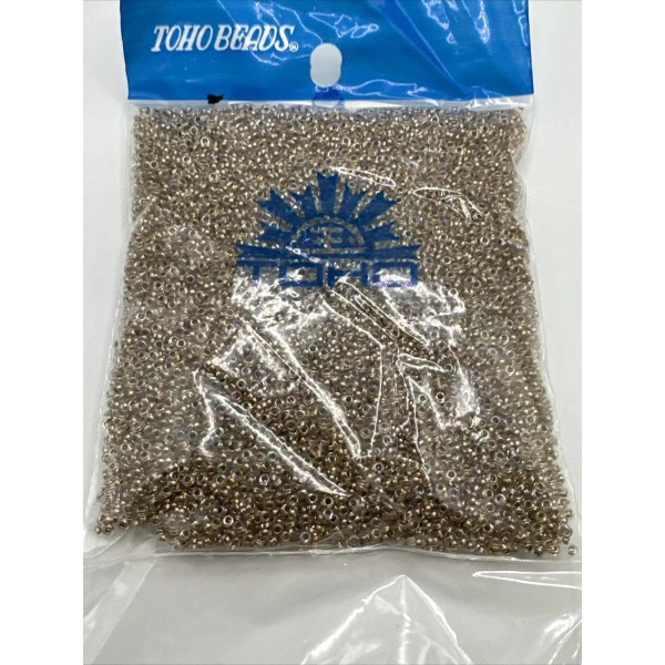 TOHO DEMI 11/0 Seed Beads - Gold-Lined Rainbow Crystal TN-11-994