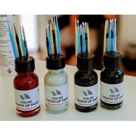 Ready Car Paints Genuine ORIG MERCEDES 047/S047/0047 Auebeam Silber Metallic Touch Up Paint Kit - Color, Primer & Clear Kit