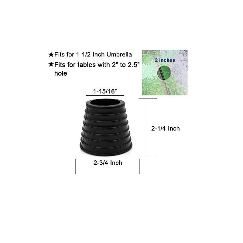 DGQ Patio Umbrella Cone Umbrella Wedge Plug for Patio Table