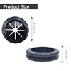6 Pcs Black Trash Bag Holder - Reusable Trash Liner
