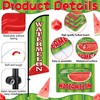 Hillsuren Watermelon Advertising Feather Flag Pole Kit Include 7 ft