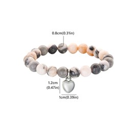 Graduation Gifts Pink Natural Stone Bracelet 2024 Graduation Gifts for Her Inspirational Graduation Bracelet Presents for Granddaughter Daughter Friends Graduation Christmas Birthday Gift Y7BYFZSL