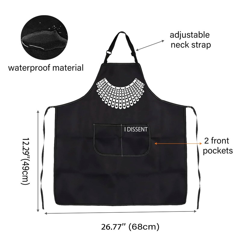 JTOUK Court Justice Collar Kitchen Apron Democracy Gift Feminist Gift