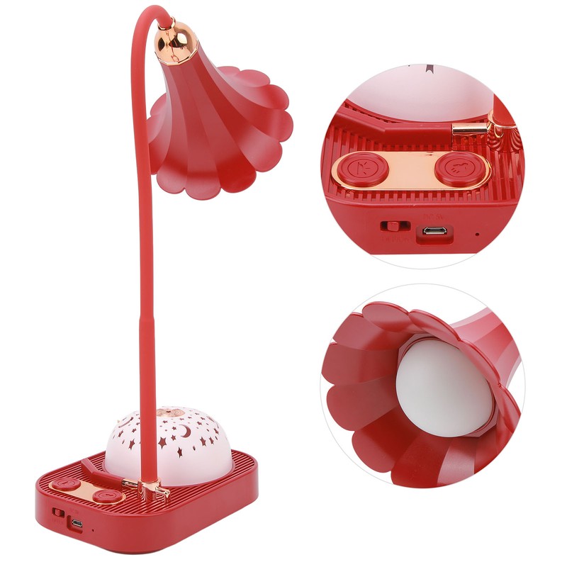 Phonograph Projection LED Desk Lamp Touch Control LED Desk Light