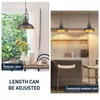 zeyu Farmhouse Pendant Light, 1-Light Industrial Hanging Light Fixture 11-inch,