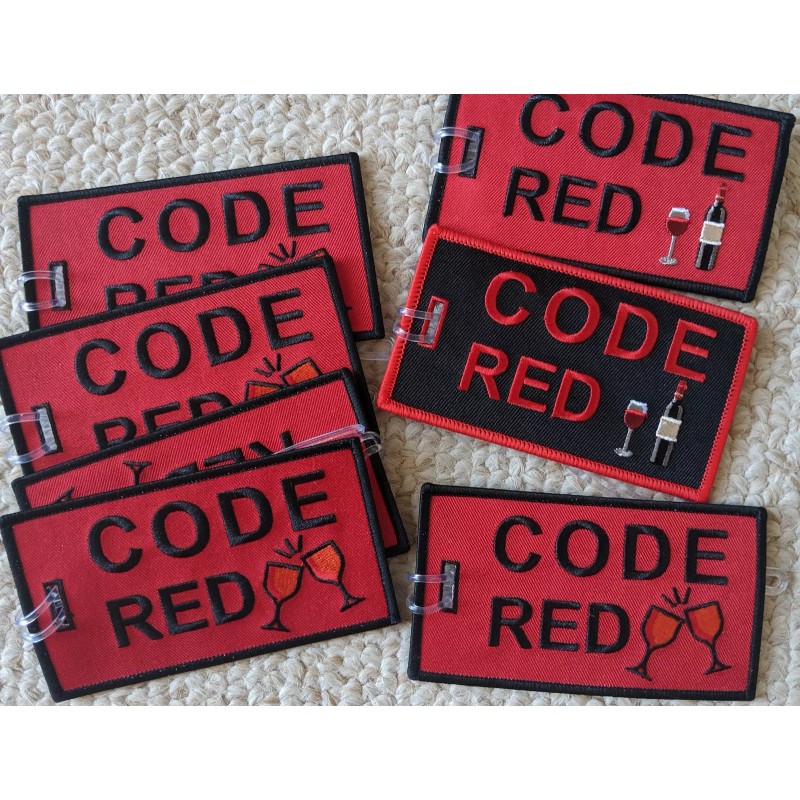 CODE RED BAG TAG