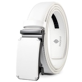 DOOPAI Belt Men, 04 White Men Belt 125