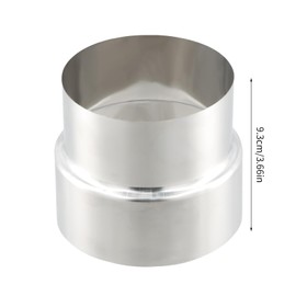 Stove Pipe Reduction, 110 mm to 100 mm, Stainless Steel Reduction Chimney Pipe, Heat Resistant Stove Pipe Reducer, Flue Pipe Reduction, Reduction Stove Pipe