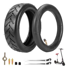 8.5x2 Scooter Tire 8-1/2"x 2" 8.5x 2" with Bent Valve Stem 45° Butyl Rubber Inner Tube 8.5x2 inches 8.5"x 2" Tyre for Xiaomi 1S M365 Pro KUGOO Gotrax Electric Gas Kid Scooters Razor Mini Pocket Bike