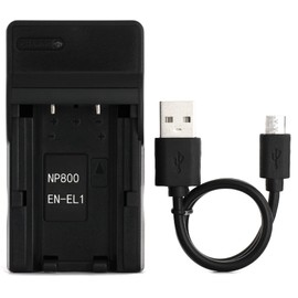 EN-EL1 USB Charger for Nikon COOLPIX 4300, 4500, 4800, 5000, 5400, 5700, 775, 8700, 880, 885, 995, E880 Camera and More