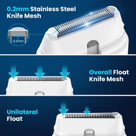 women with Pop-up bikini Trimmer shaver groomers, pink one