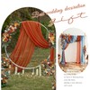 Showgeous Wedding Arch Draping Fabric 2 Panels 28" x20Ft Terracotta