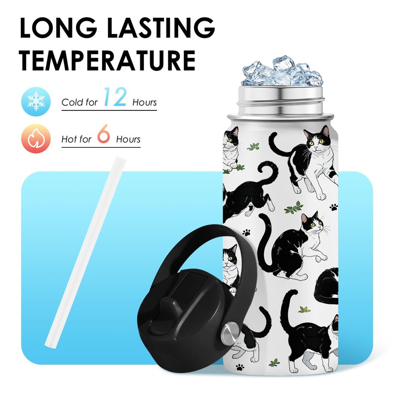 Cat Gifts for Kids - 16 Oz Kids Water Bottle