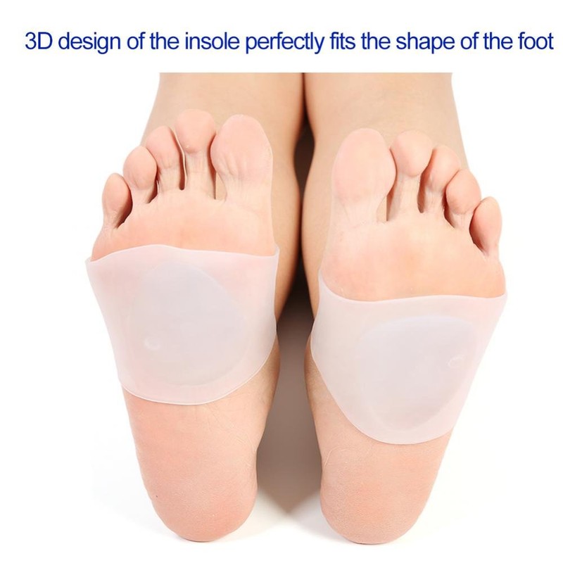 Arch Support Gel Set Soft Sleeves Cojín Elástico de Silicona