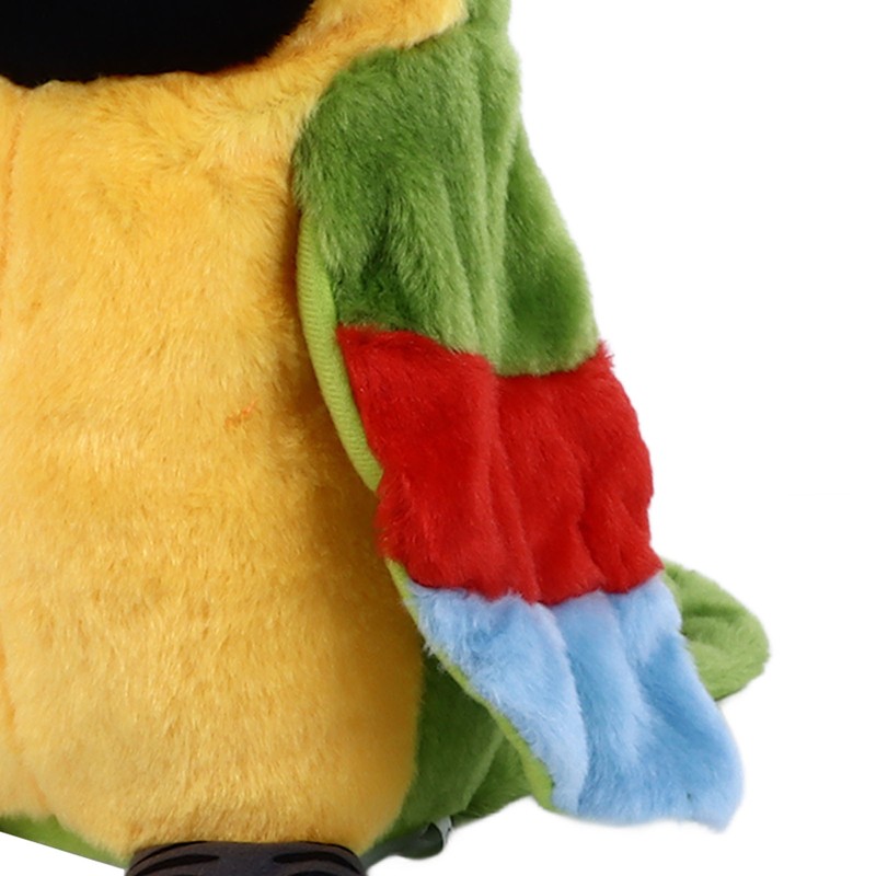 Electric Talking Parrot Plush Toy Soft Record Vocals Interactive Voice