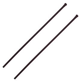 Westbrass D120-2-12 3/8" x 20" Brass Bullnose Faucet Riser Supply Line, Oil Rubbed Bronze (2-Pack)