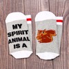 LEVLO 2 Pairs Squirrel Socks Squirrel Lover Gift My Spirit