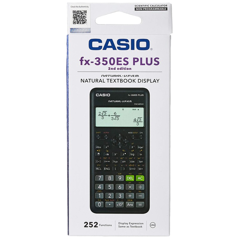 Casio FX-350ES Plus Scientific Calculator - Scientific - 252 Functions,