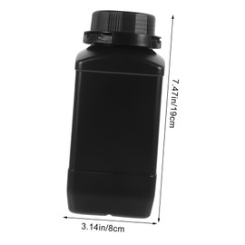 Ipetboom 2pcs Plastic Wide Mouth Reagent Bottles for Laboratory Leak Chemical Storage Vials for Food Factories and Chemical Plants