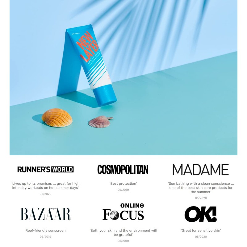 NEW LAYER Face Sun Cream SPF 50+ Pro Vitamin D