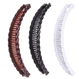 3Pcs Banana Clip Vintage Hair Clips Set Claw Clips for Thick Hair, Clincher Combs for Women and Girls