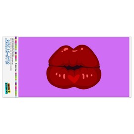 GRAPHICS & MORE Seductive Luscious Kiss Lips Pucker Automotive Car Window Locker Bumper Sticker