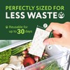 IMPRESA [18 Pack] Food Saver Sheets for Produce - Vegetable