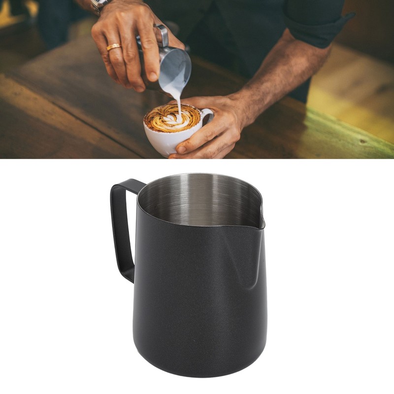 Pull Flower Cup Stainless Steel Art Froth Cup Pointed Mouth