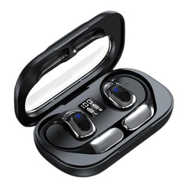 SYMTECH Open Ear Headphones, Open Ear Earbuds J13 Headphone Bluetooth 5.4 TWS Wireless Earbuds Stereo Sports Earhook Earphone with Dual HD Microphone IPX 7 Waterproof 30Hr Play Time