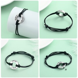 Yinplsmemory Circle of Life Urn Bracelet for Ashes for Women Men Ashes Keepsake Loved One Memorial Cremation Jewelry for Human/Pet Ashes, Metal, stainless steel