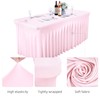 Pink Table Skirts for Rectangle Tables 8ft Spandex Table Covers