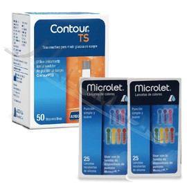 Contour TS paquete de 50 tiras y 50 lancetas