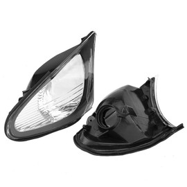 Estink Corner Light Lens,Pair of Turn Light Cover Clear Lens Crystal Clear Lens for E46 3-Series 4DR 2002-2005