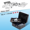 KYODOLED Cash Box with Combination Lock Safe Metal Money Box