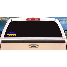 Die Cut Rainbow California Bear Vinyl Decal - Gay Pride Bumper Sticker - California Sticker