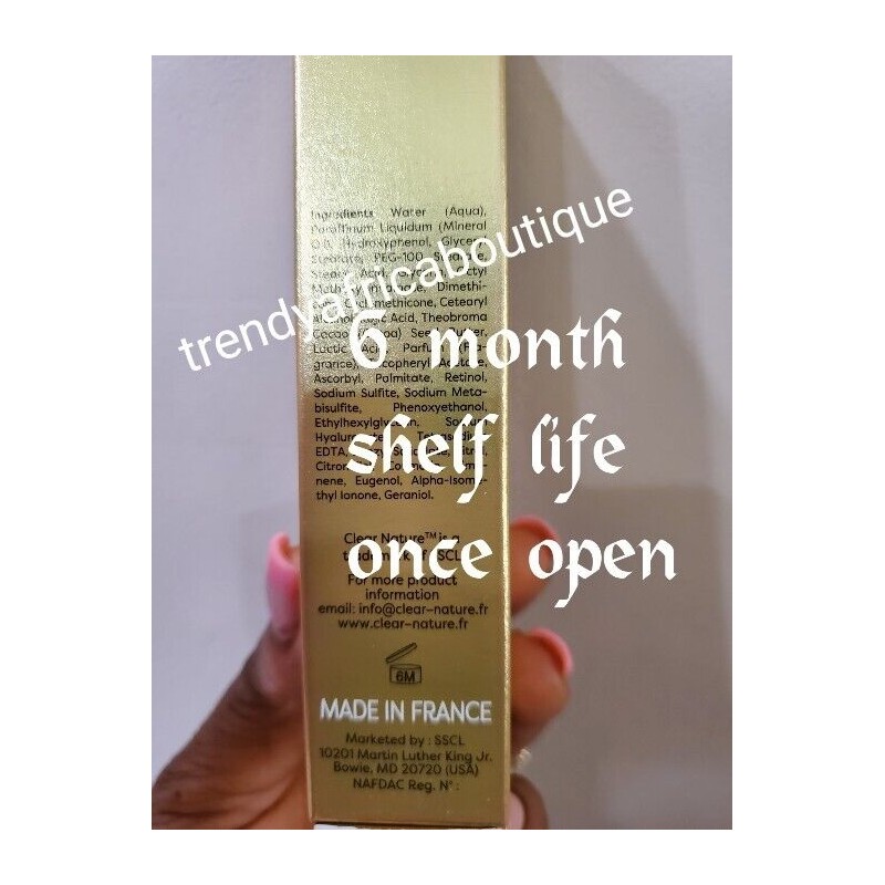 Clear Nature Gold perfect Moisturizing face cream. 100% satisfaction. 50mlx1