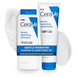 CeraVe Juego de Champú y Acondicionador Hidratante Suave, Con Ceramidas, Niacinamida y Ácido Hialurónico Para Cabello y Cuero Cabelludo Suaves y de As