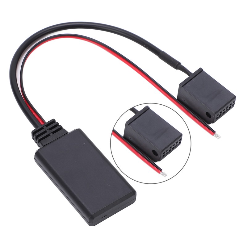 23cm Bluetooth AUX IN Adapter Module 12Pin Wireless Black Replacement