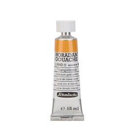 Schmincke 12640006 Horadam Gouache Pintura 15 ml Series 1 Titanium Gold Ocre