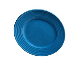 Royal Norfolk 7-1/2" Dessert Snack Appetizer Blue Plate Design Beau  Edges