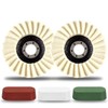 VZLQZJMKY 5 Pcs Wool Felt Flap Polishing Disc and Compound