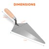 Pointing Trowel Bricklaying | 11'' Brick Trowel with Carbon Steel