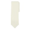 Jacob Alexander Solid Color Men's Regular Tie - Ivory Cream